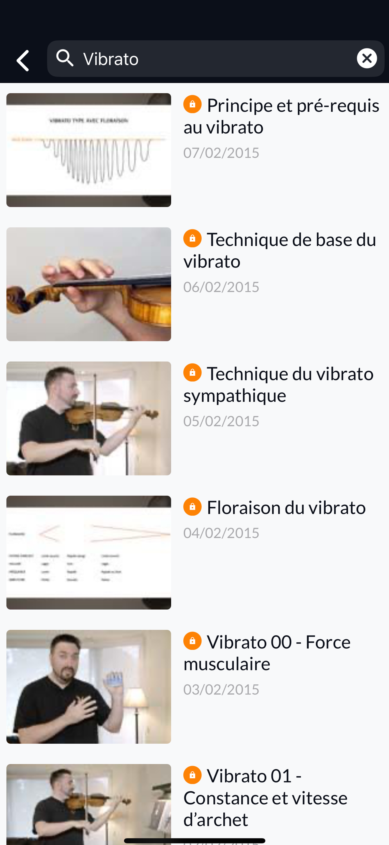 Mildor Violon application mobile capture 8