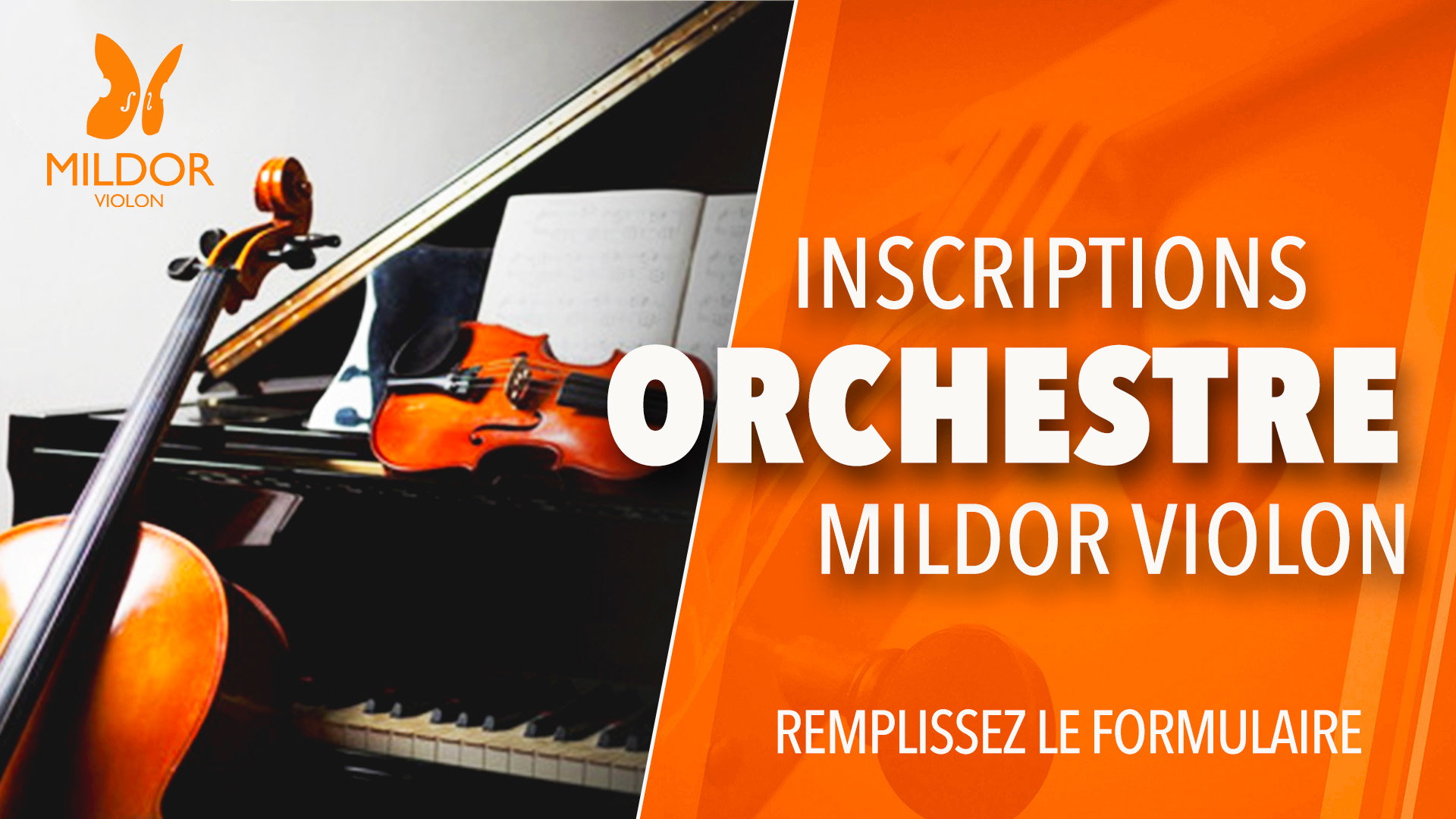 Orchestre Mildor Violon - Rejoignez notre orchestre et vivez votre passion en groupe. - Dates à confirmer