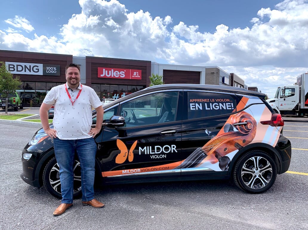 Repérez notre voiture Mildor Violon