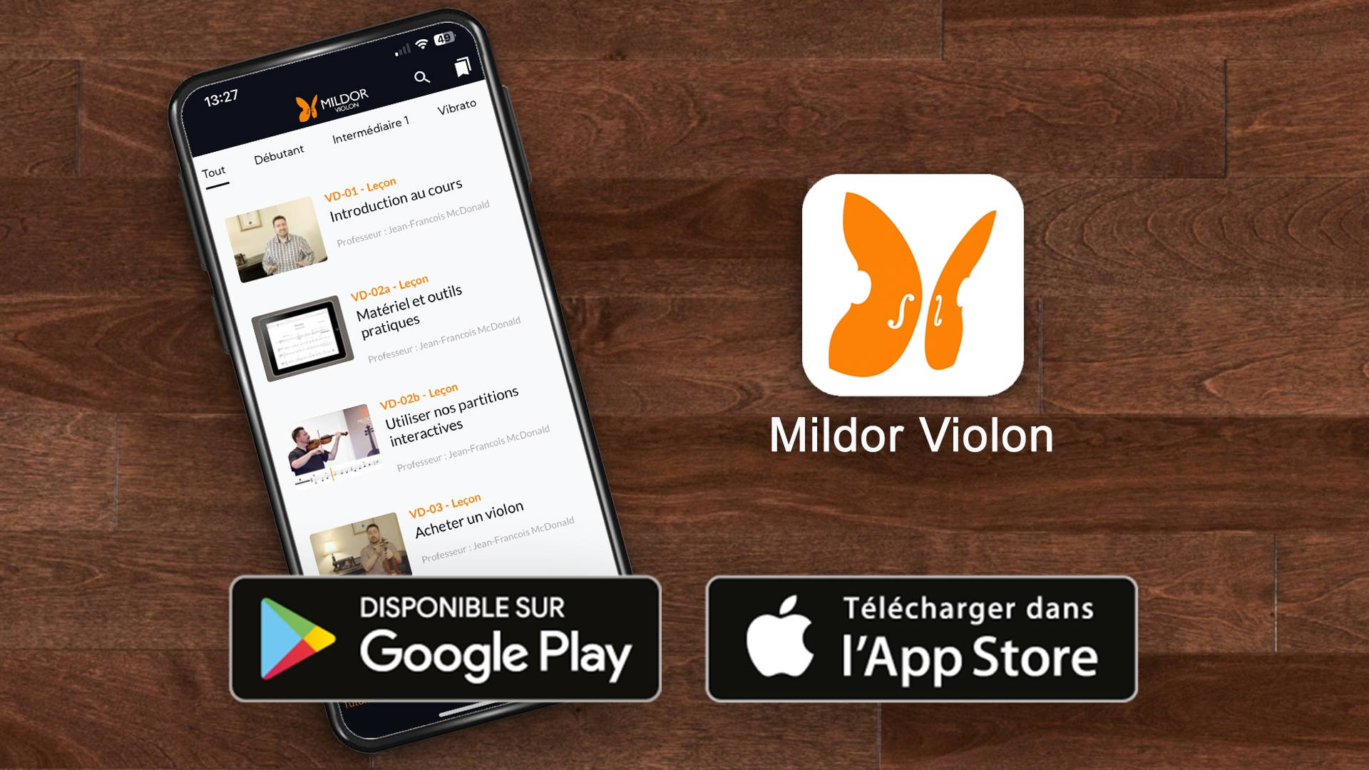 Appli mobile Mildor Violon pour les résidents de Angers